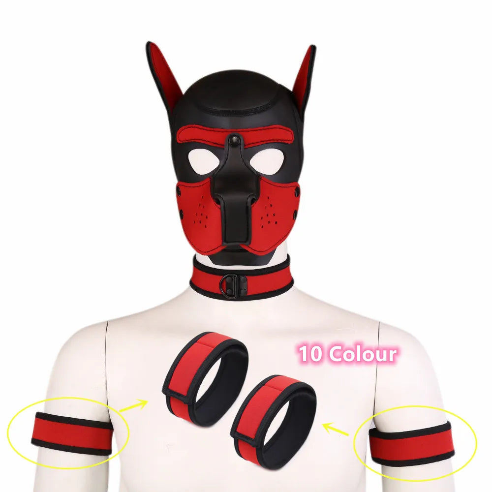 Male Harness Lingerie with Punk Rave Sexual Arm Harness Belts for Fetish Men Gay Puppy Play Body Bondage Armband Clothes - Cosmic Twink