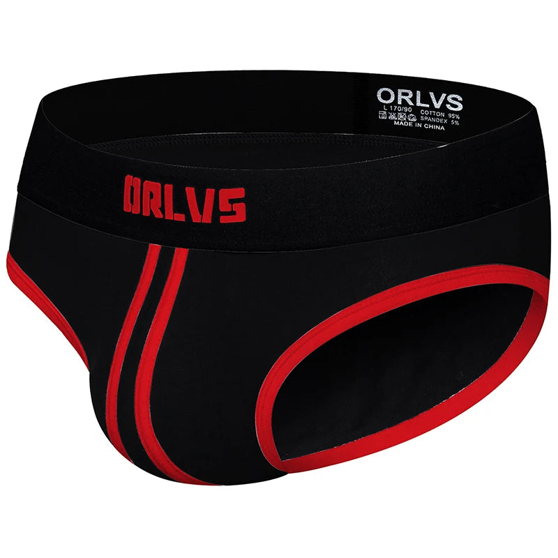 ORLVS Brand sexy gay briefs men underwear male panties breathable kincker for men jockstrap gay bikini briefs cueca tanga hombre - Cosmic Twink