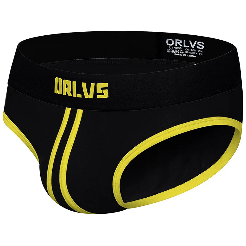 ORLVS Brand sexy gay briefs men underwear male panties breathable kincker for men jockstrap gay bikini briefs cueca tanga hombre - Cosmic Twink