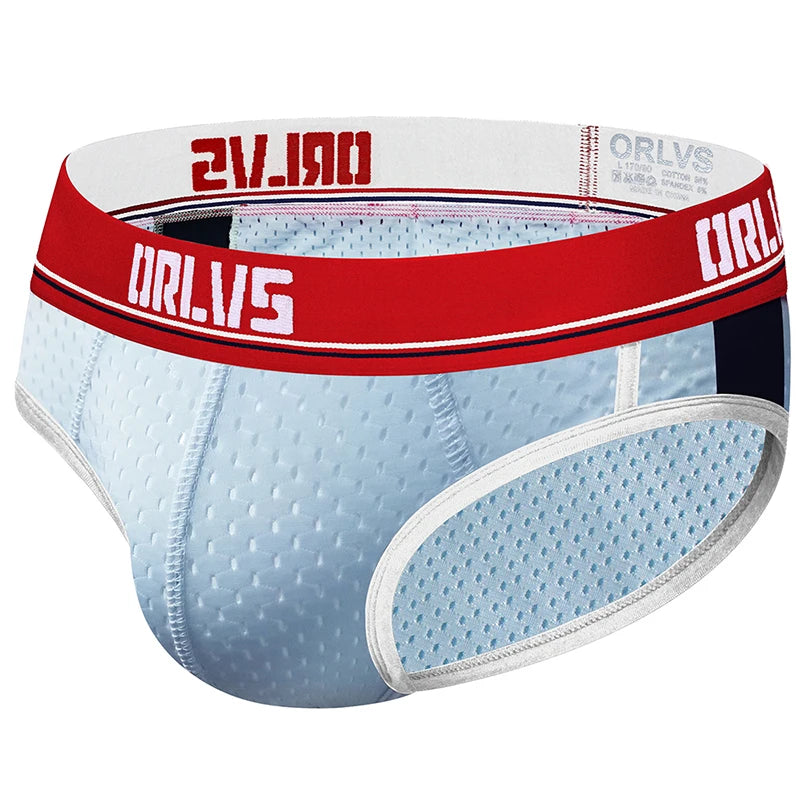 ORLVS Brand sexy gay briefs men underwear male panties breathable kincker for men jockstrap gay bikini briefs cueca tanga hombre - Cosmic Twink