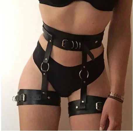 Direct Supply From Manufacturer Female Adult Bondage Gear Wearable Leather Leggings Whip Gear Other SM Accessories Wholesale - Cosmic Twink