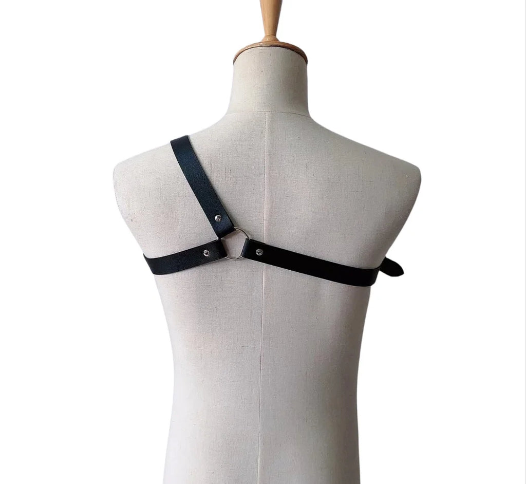 Bondage Harness Leather Vest Body Harness Sexy Bdsm Gay Strap Erotic Accessories Man Sword Belt Gothic Chest Lingerie - Cosmic Twink