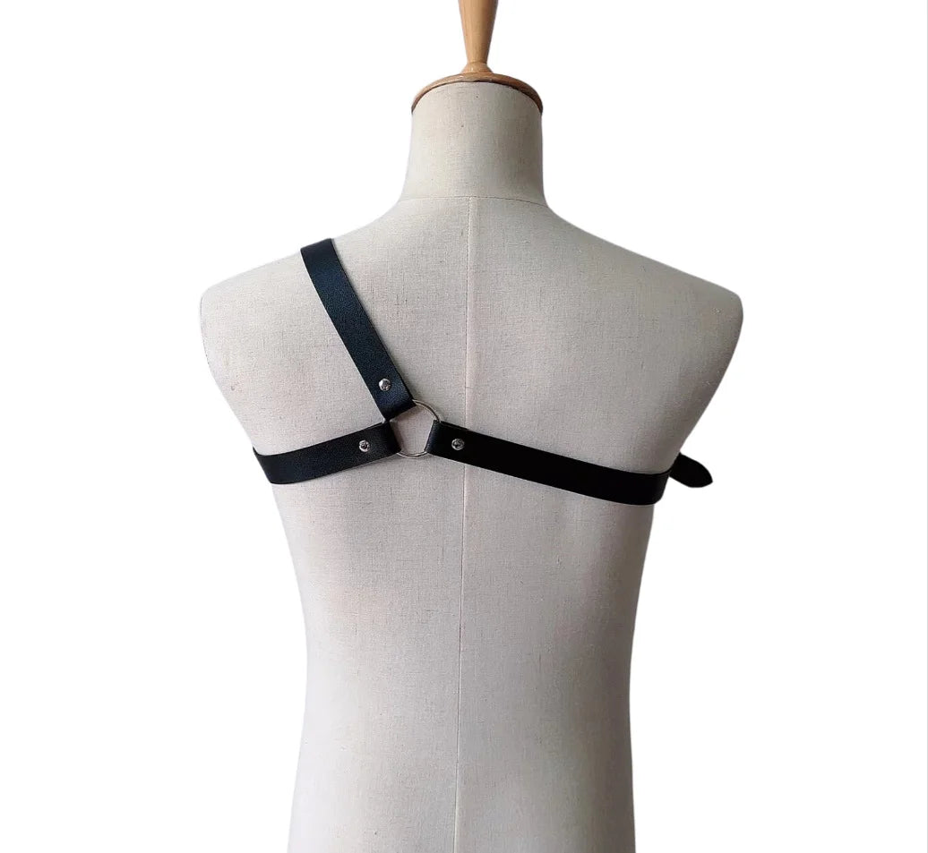 Bondage Harness Leather Vest Body Harness Sexy Bdsm Gay Strap Erotic Accessories Man Sword Belt Gothic Chest Lingerie - Cosmic Twink