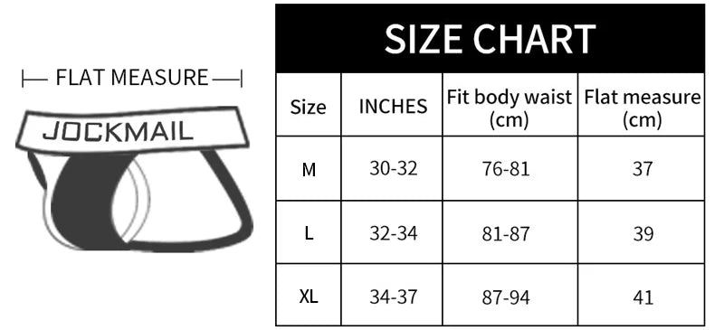 Jockmail Sexy Men Underwear Briefs Jockstrap Bare Buttocks Panties Gay Male Panties Shorts Bulging Bag Soft Underpants Cueca - Cosmic Twink