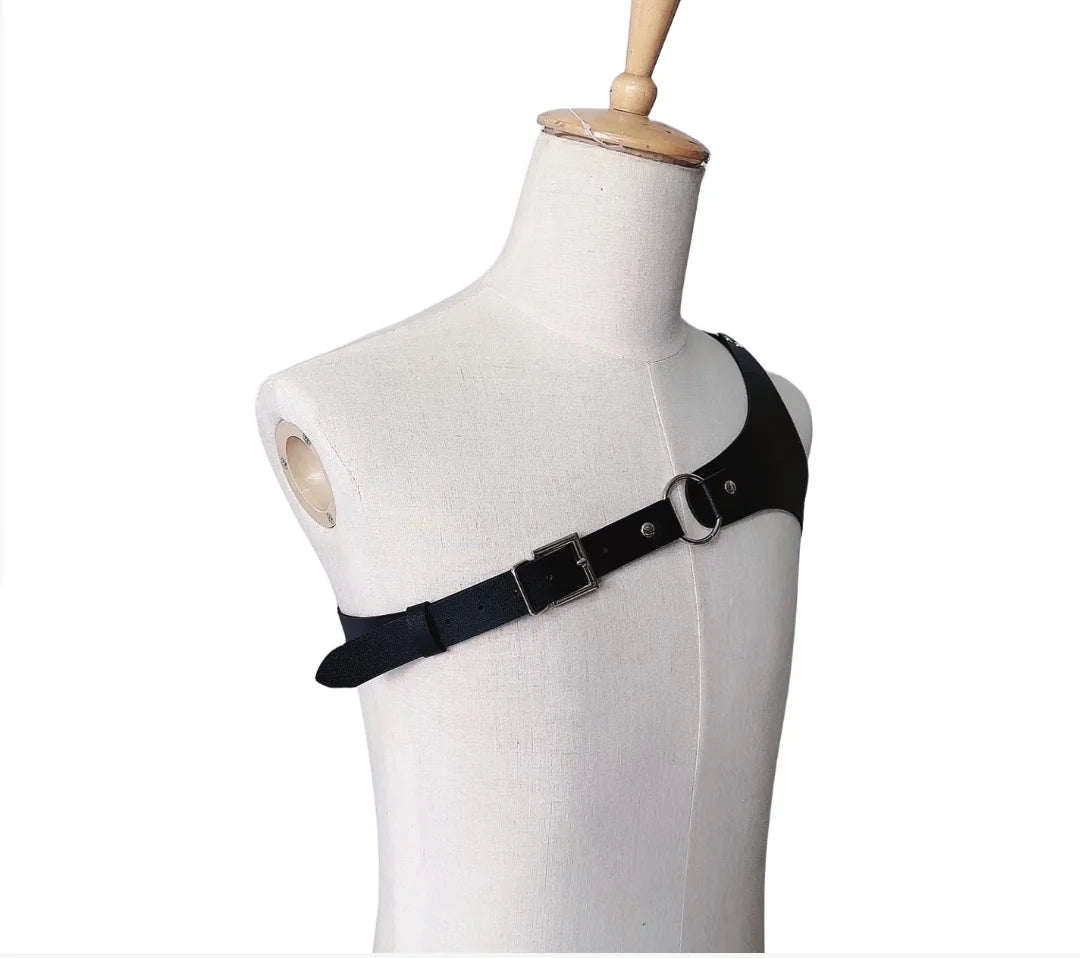 Bondage Harness Leather Vest Body Harness Sexy Bdsm Gay Strap Erotic Accessories Man Sword Belt Gothic Chest Lingerie - Cosmic Twink