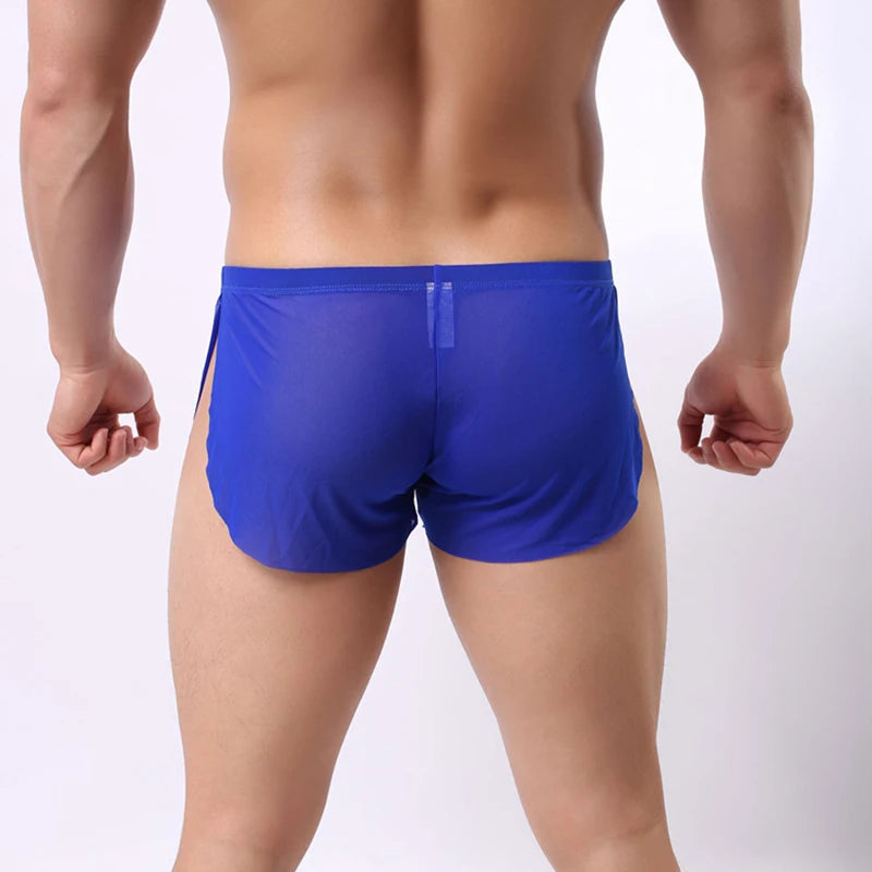 Sexy Underwear Briefs Gay Bikini Men's Underpants Briefs Transparent Underpants Man Ice Silk Breathable Confortable Briefs A820 - Cosmic Twink