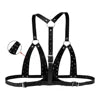 FAAK Adjustable Harness Bondage Leather for Women Breast Training BDSM Corset Slave Game - Cosmic Twink