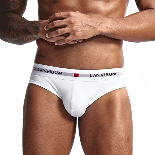 New Sexy Men Cotton Underwear Breathable Mens Briefs Underpants Comfortable Gay Underwear penis Cueca Male Panties Shorts - Cosmic Twink