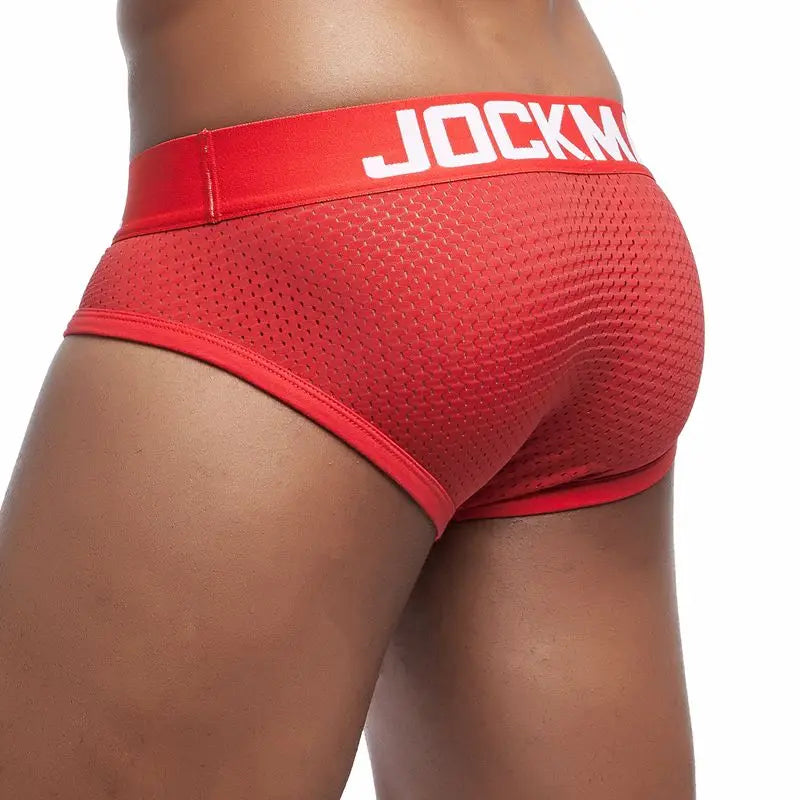 JOCKMAIL Brand Sexy Mens Underwear Briefs  Mesh calcinhas calzoncillos hombre slips Cuecas Gay Penis Pouch WJ Men's Brief Bikini - Cosmic Twink