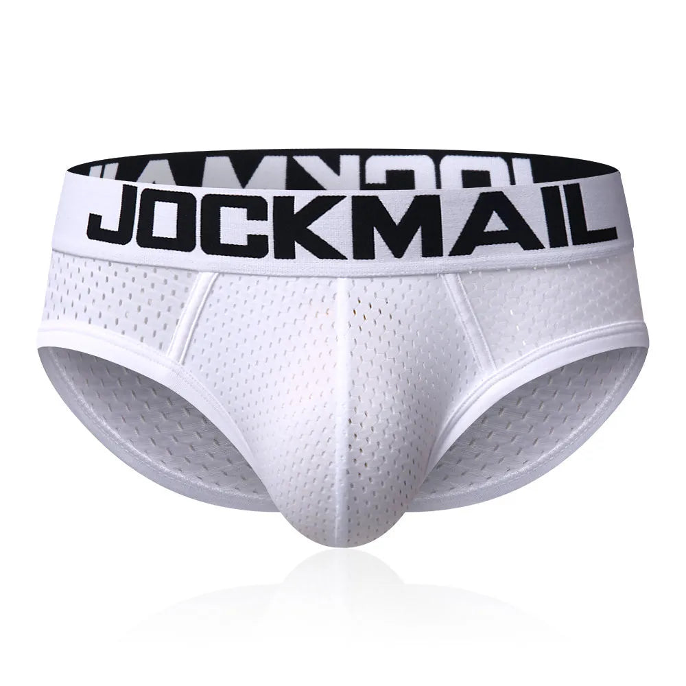 JOCKMAIL Brand Sexy Mens Underwear Briefs  Mesh calcinhas calzoncillos hombre slips Cuecas Gay Penis Pouch WJ Men's Brief Bikini - Cosmic Twink