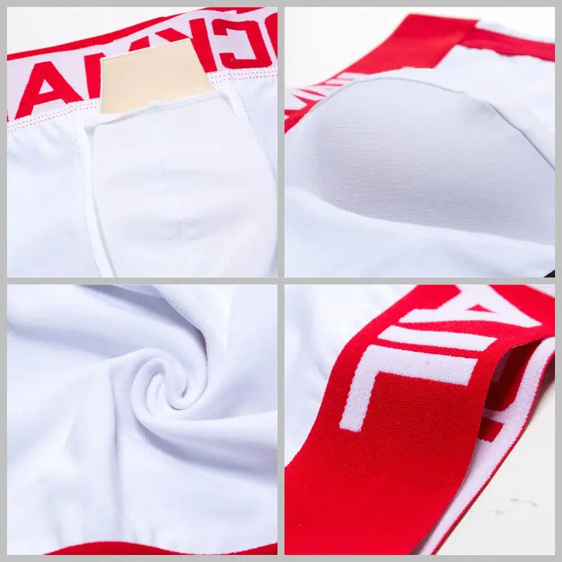 JOCKMAIL Brand Sexy Men Underwear Padded Men Boxer Bulge Enhancing boxershorts Gay Underwear Gift Front Removable Push Up Cup - Cosmic Twink