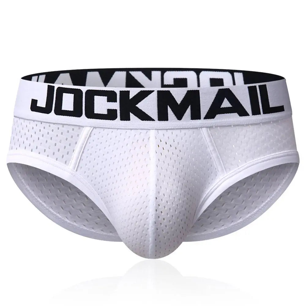 JOCKMAIL Brand Sexy Mens Underwear Briefs  Mesh calcinhas calzoncillos hombre slips Cuecas Gay Penis Pouch WJ Men's Brief Bikini - Cosmic Twink