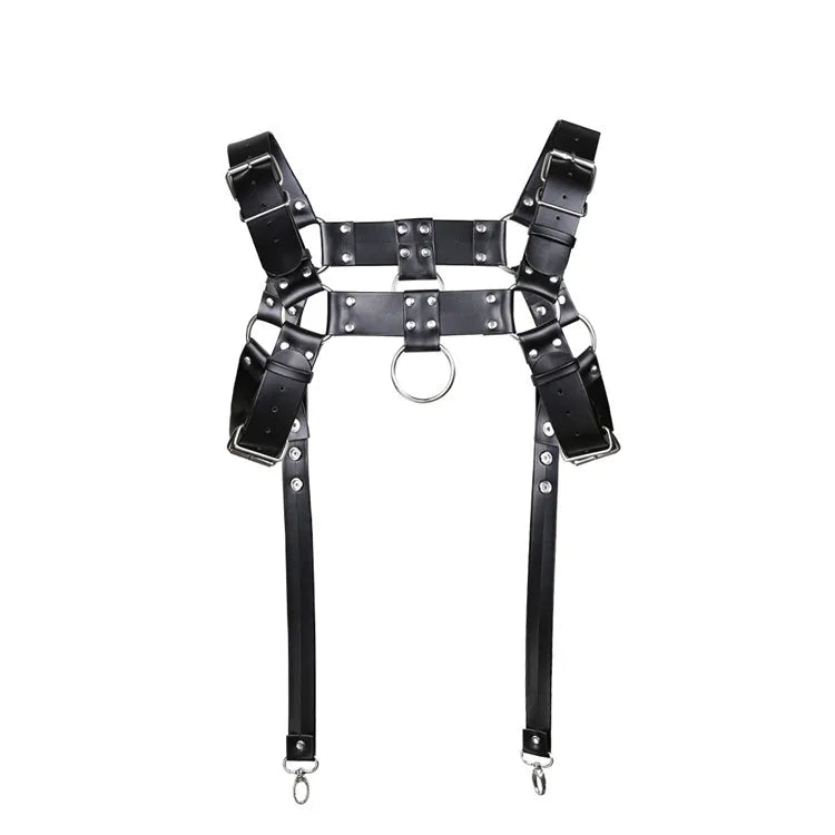 Men Bondage Black Men Harness for Leather Adjustable Body Clothing - Cosmic Twink