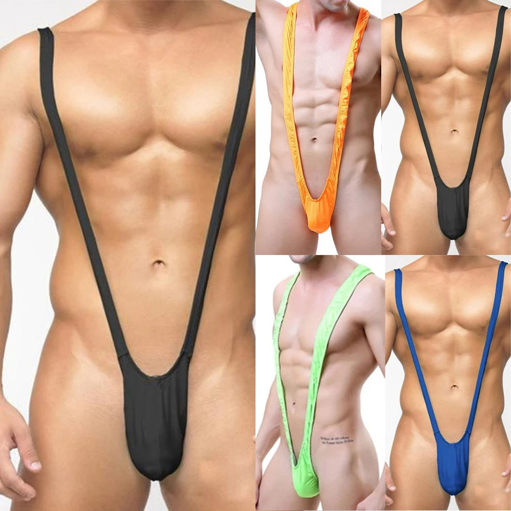Men Beach Swimming Swimwear Thong Suspender Underwear Bodysuit Borate Costume Gay Underwear Sexy Erotic Lingerie Seamless Beachw - Cosmic Twink