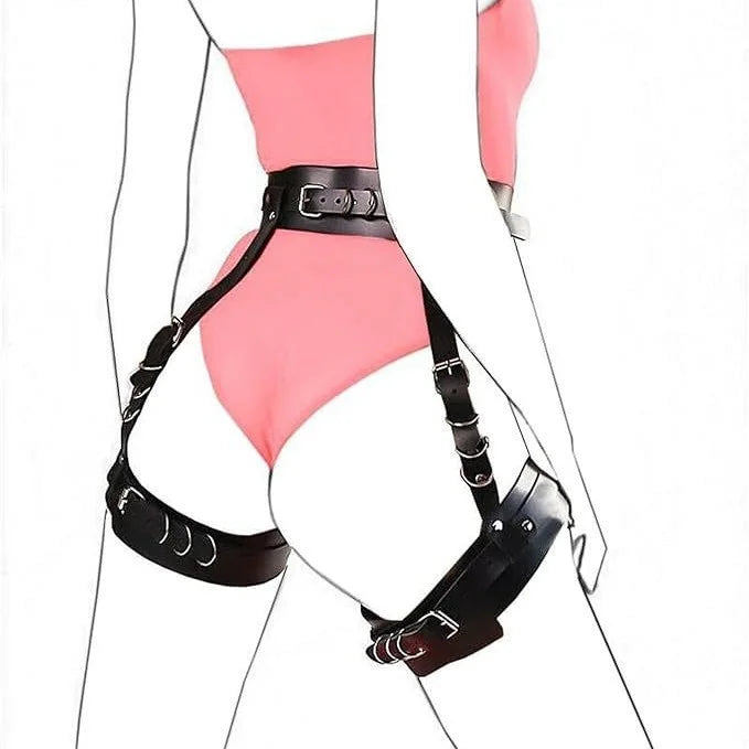 Direct Supply From Manufacturer Female Adult Bondage Gear Wearable Leather Leggings Whip Gear Other SM Accessories Wholesale - Cosmic Twink