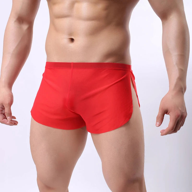 Sexy Underwear Briefs Gay Bikini Men's Underpants Briefs Transparent Underpants Man Ice Silk Breathable Confortable Briefs A820 - Cosmic Twink