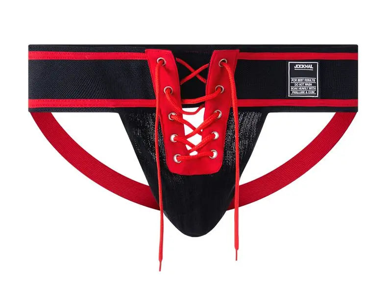 Jockmail Sexy Men Underwear Briefs Jockstrap Bare Buttocks Panties Gay Male Panties Shorts Bulging Bag Soft Underpants Cueca - Cosmic Twink