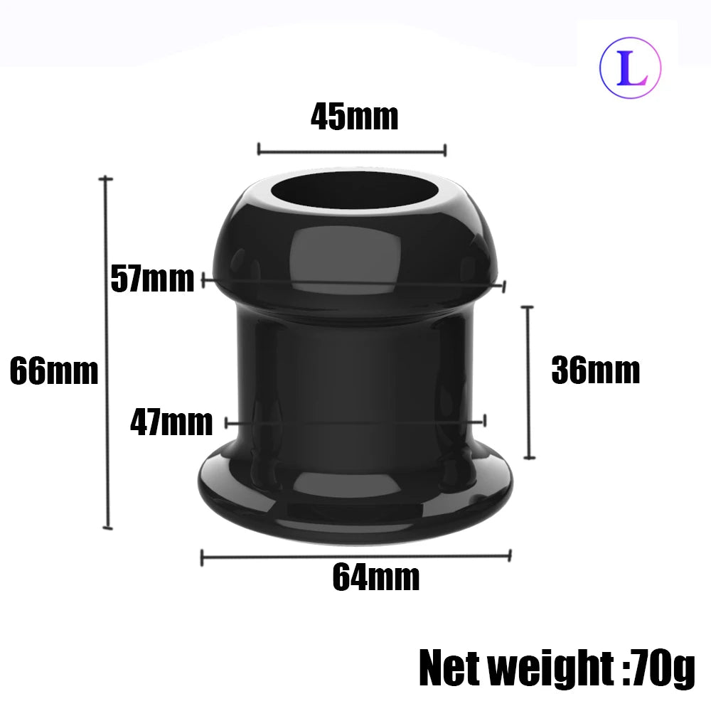 Hollow Speculum Peeking Anal Beads Butt Plug with Stopper Expander Tunnel Transparent Anus Dilation Adult Women Men Gay - Cosmic Twink