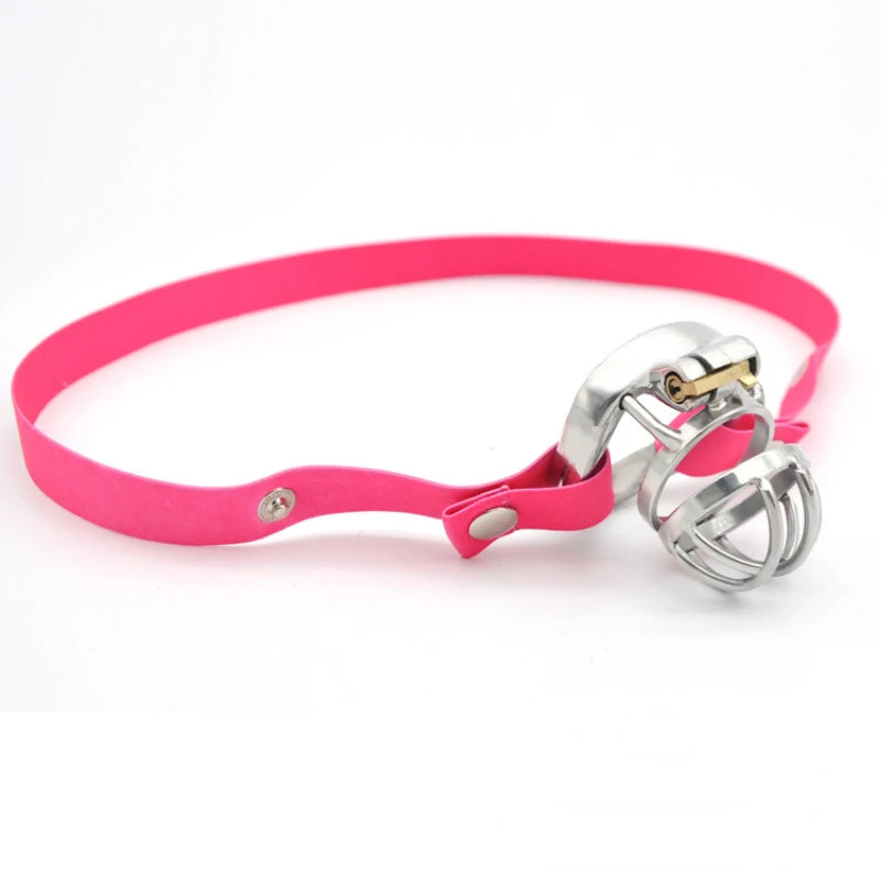 Male Bondage Penis Ring Multicolor Chastity Cage Auxiliary Belt Scrotal Cock Sexy Toys For Sissy Gay Accessories For Couples 18+ - Cosmic Twink