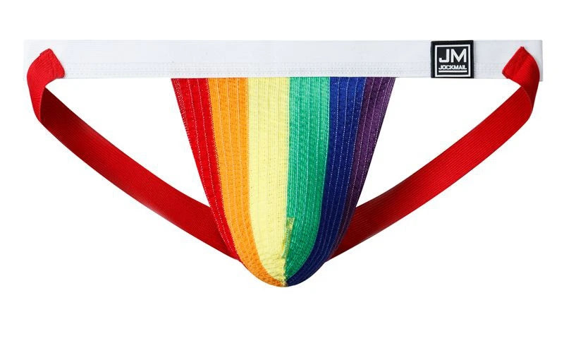 Jockmail Sexy Men Underwear Briefs Jockstrap Bare Buttocks Panties Gay Male Panties Shorts Bulging Bag Soft Underpants Cueca - Cosmic Twink