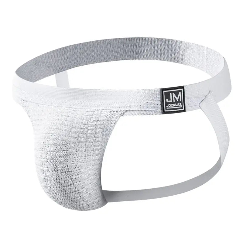 Jockmail Sexy Men Underwear Briefs Jockstrap Bare Buttocks Panties Gay Male Panties Shorts Bulging Bag Soft Underpants Cueca - Cosmic Twink