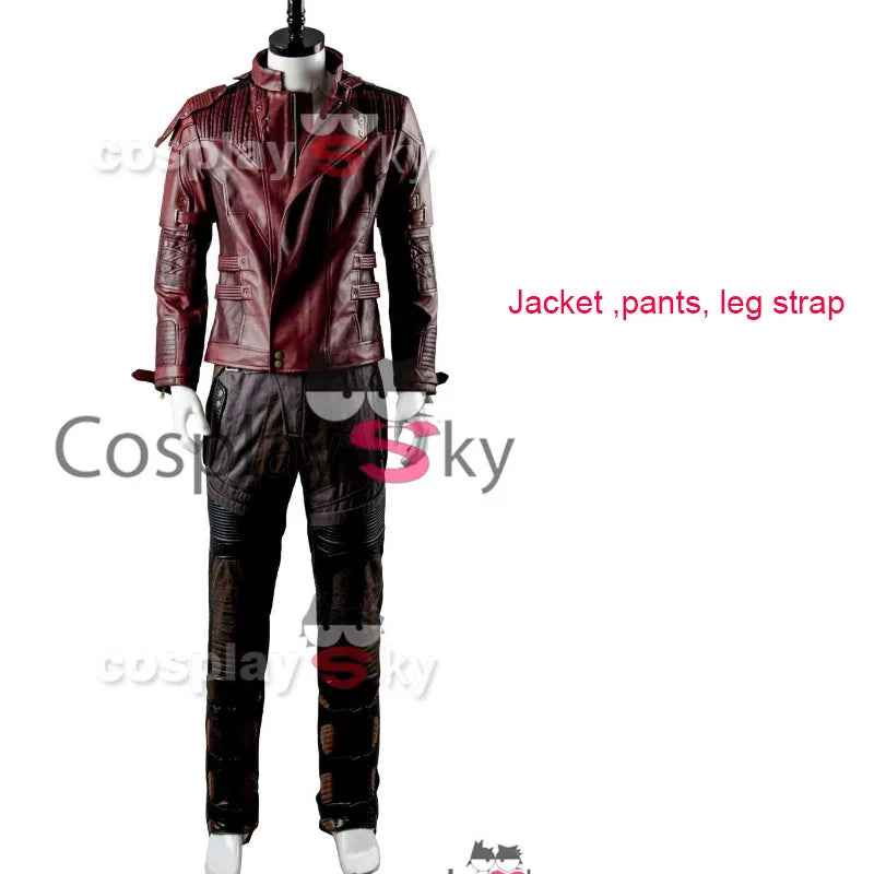 Star Lord Cosplay Costume Outfits Coat Shirt Pants For Adult Men Male Boy Movie RolePlay Halloween Carnival Party Disguise Suit