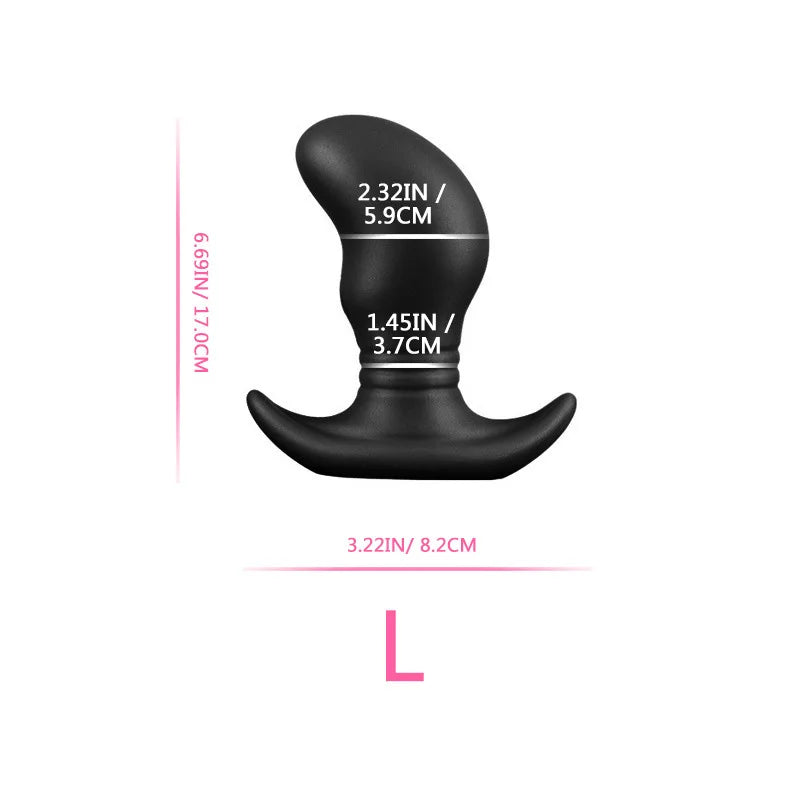 Glow in The Dark Colorful Silicone Buttocks Butt Plug Soft Women's Gay Men Prostate Massager - Cosmic Twink