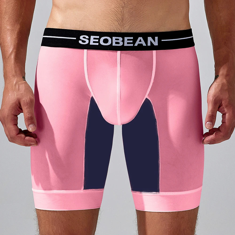 Seobean-men's new coming long boxer briefs underwear - Cosmic Twink