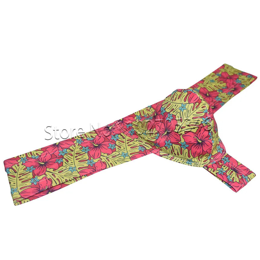 Sexy Men's Bikini Briefs Print Mini Boxershorts Bulge Pouch Breathbale Underwear Ultrathin Swim Briefs Thong Slip Beach Panties - Cosmic Twink