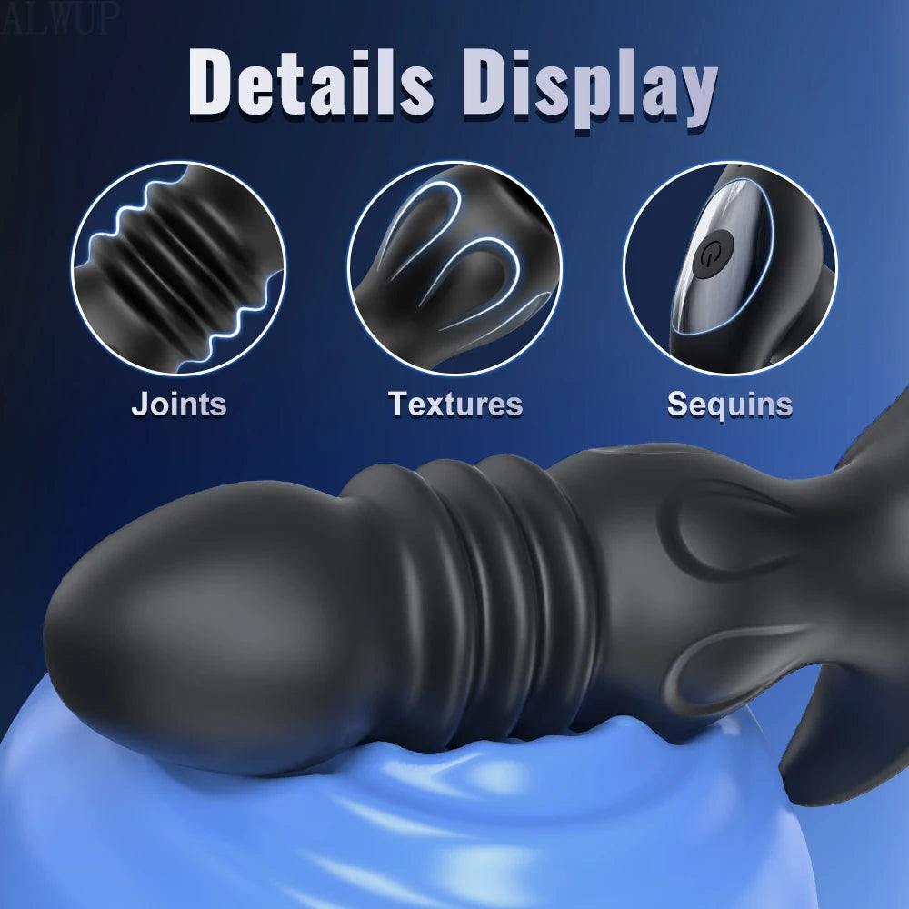 Anal Plug Vibrator Gay Anal Dildo Toy Butt Plug Stimulator Masturbation Penetration Vagina Anal Vibrating Men Women Toys Adults - Cosmic Twink
