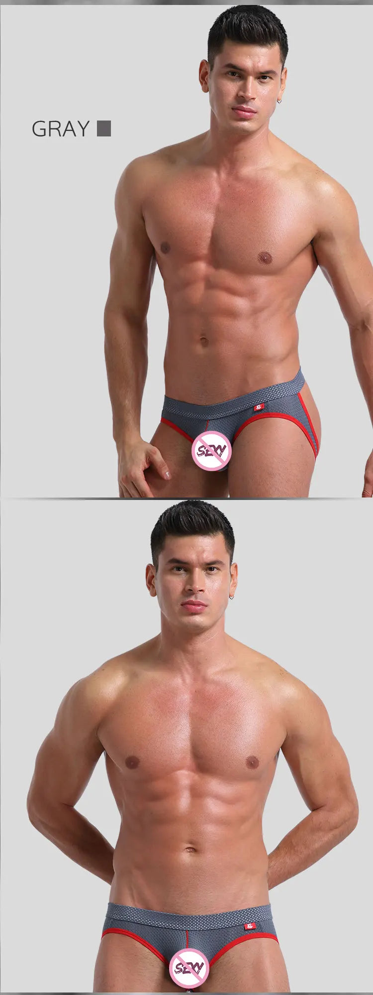 Hot-Selling Mens Sexy Gay Underwear Briefs Jockstrap Briefs G String Thongs Men Gay Penis Pouch Panties Low Rise Male Underpant - Cosmic Twink