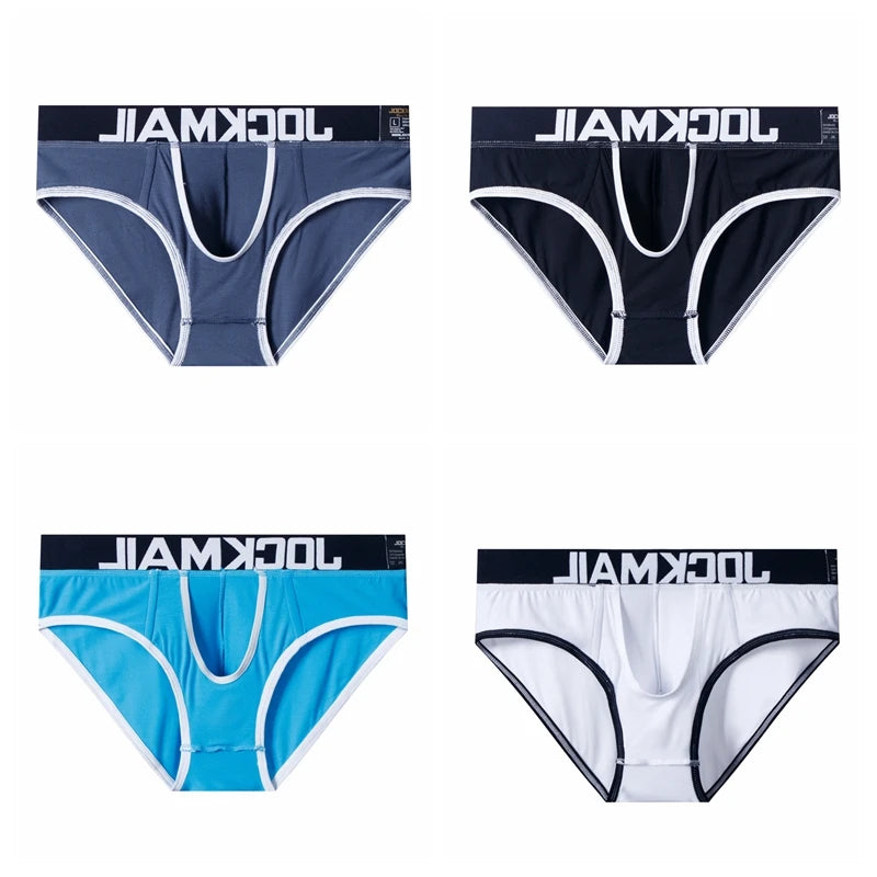 JOCKMAIL Brand Men Underwear Briefs Sexy Gay Penis Pouch Push up calzoncillos hombre slip cuecas Gay Underwear Enhancing panties - Cosmic Twink