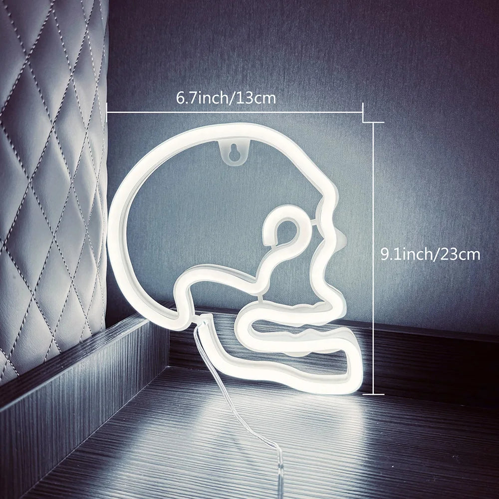Butterfly Neon Sign USB/Battery Powered Cat LED Neon Light Skull Neon Lamp Wall Art Decor for Home Bedroom Birthday Gift Wedding - Cosmic Twink
