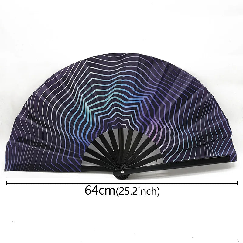 Chinese Kung Fu Fan Martial Arts Dance Folding Fan Traditional Martial Ventilador Portable Hand Folding Fans Performance Props - Cosmic Twink