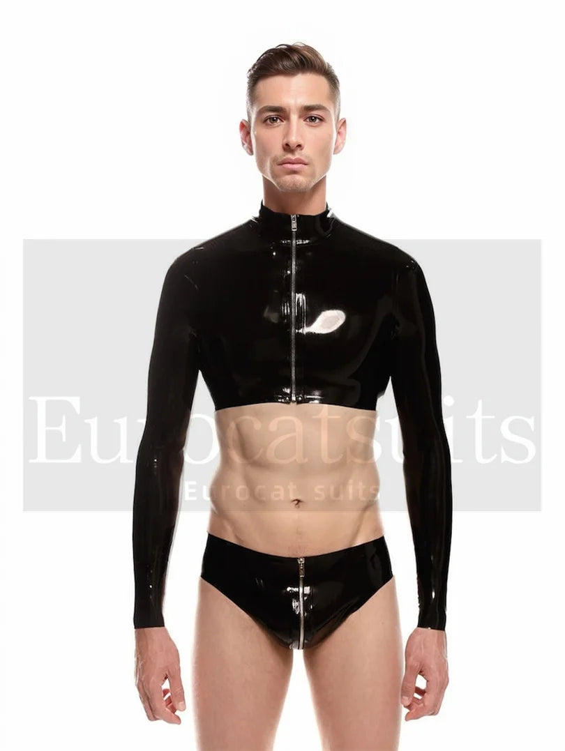 fetish Latex underwea Mens  rubber Comfortable Gay Men Sexy Underwear Thong Men Jockstrap Thongs And G strings Sexi - Cosmic Twink