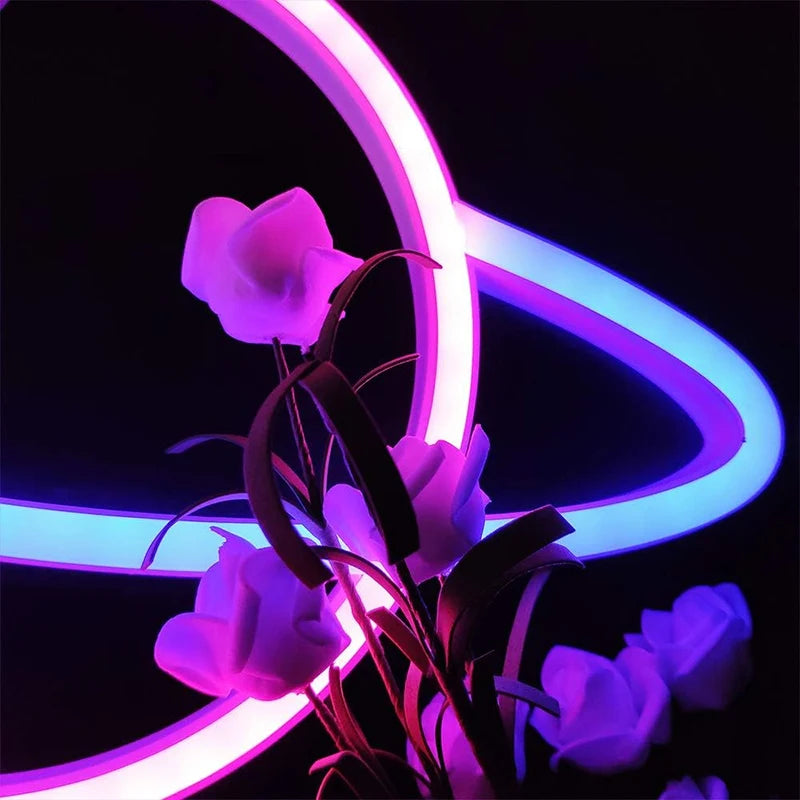 Pink Blue Planet neon sign Light USB/ battery dual purpose LED Lamp, for Birthday Wedding Party Wall Camping Summer Home decor - Cosmic Twink