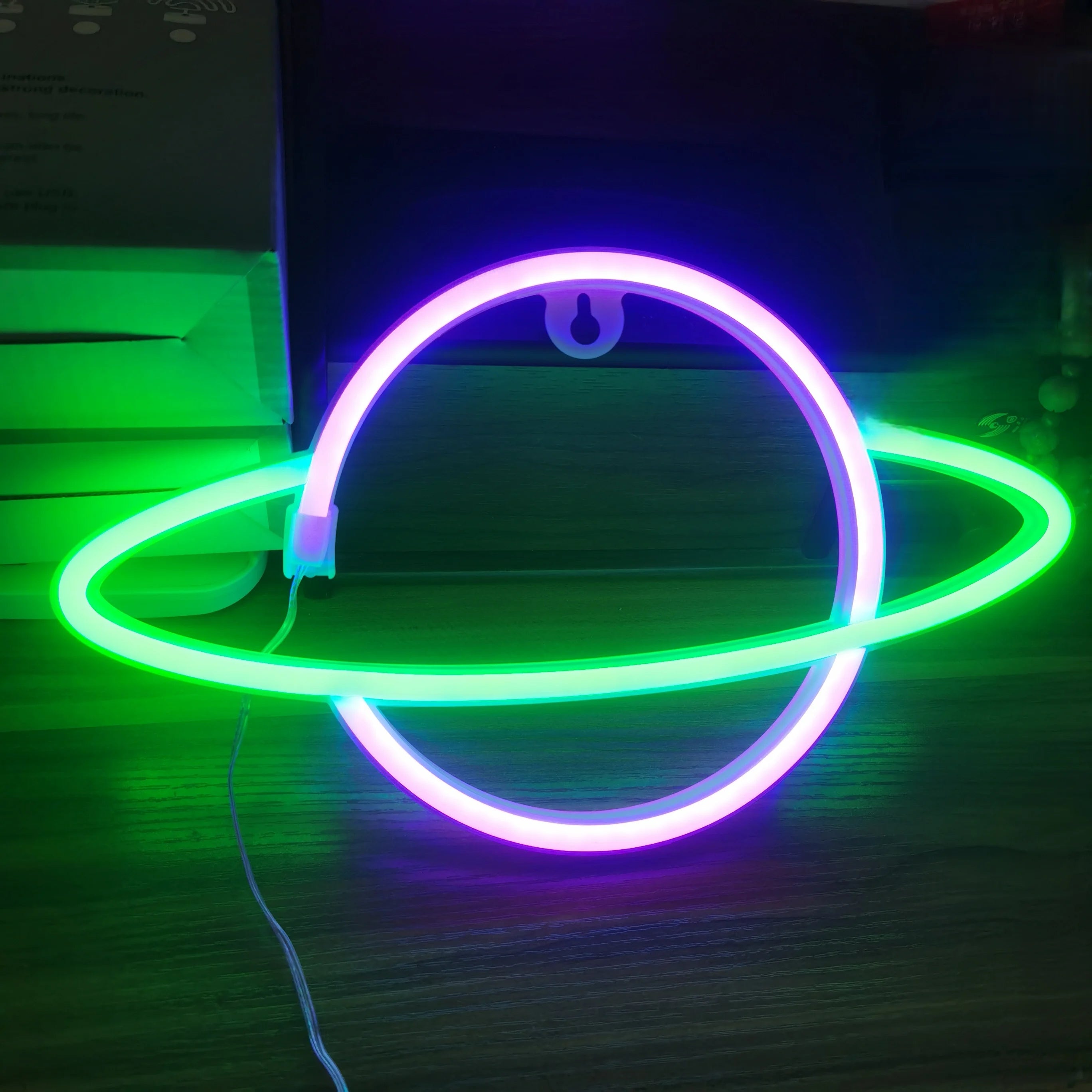 Planet Neon Sign, USB/Battery Powered Wall Decoration Sign, Bedroom, Boys and Girls Room, Game Room, Birthday Gift - Cosmic Twink