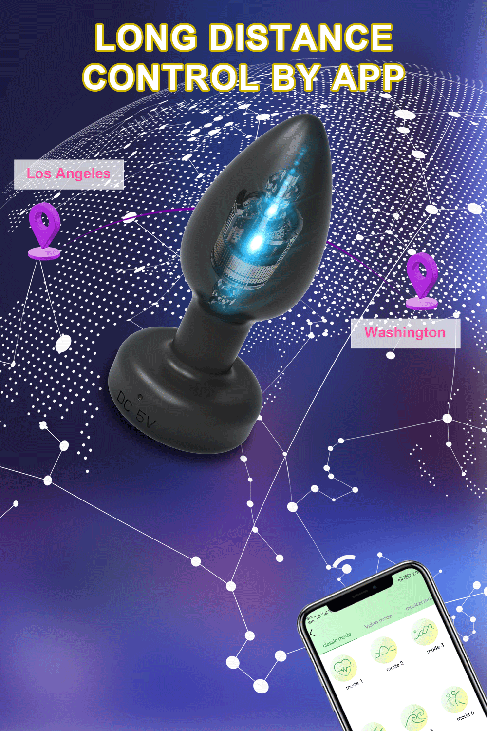 Anal Plug Vibrator Gay Anal Dildo Toy Butt Plug Stimulator Masturbation Penetration Vagina Anal Vibrating Men Women Toys Adults - Cosmic Twink