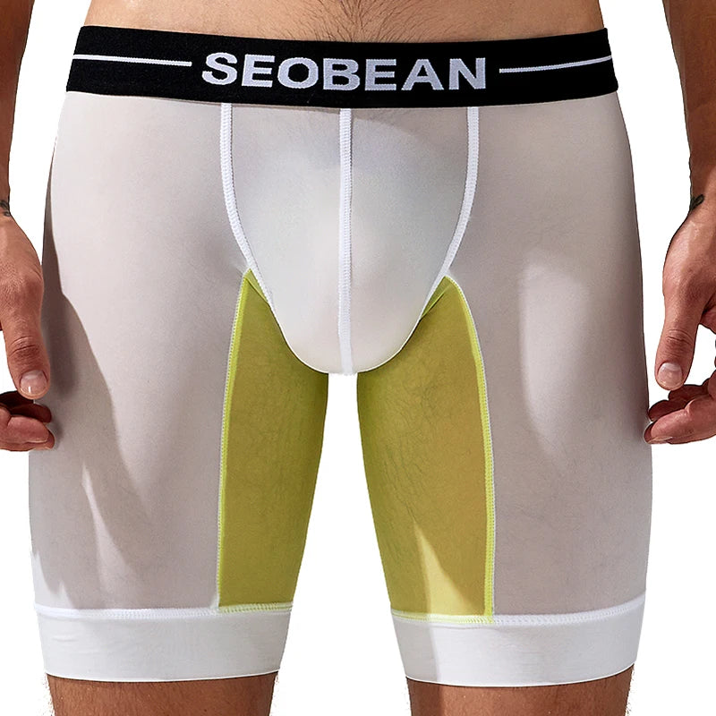 Seobean-men's new coming long boxer briefs underwear - Cosmic Twink