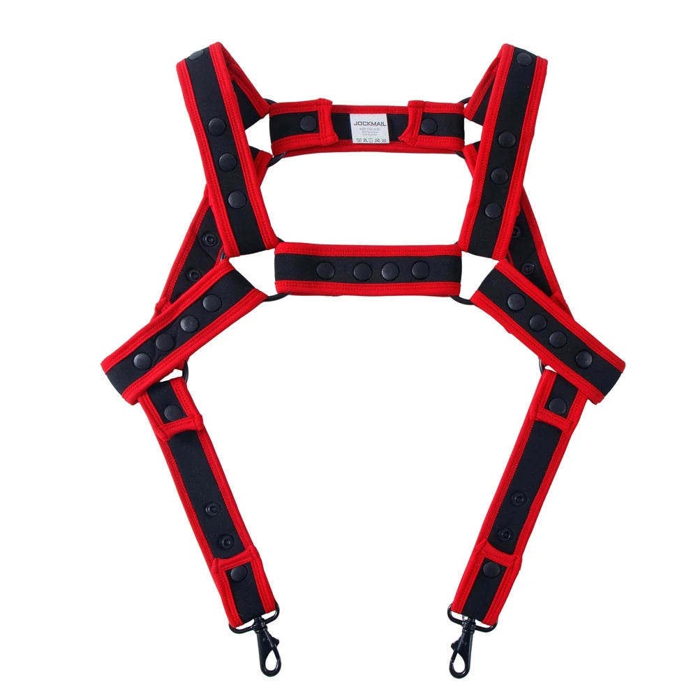 Men Harness Bodysuit Men's Jockstraps Gay Underwear Jock with Removable Codpiece Big Bulge. Adjustable Comfort and Size. - Cosmic Twink