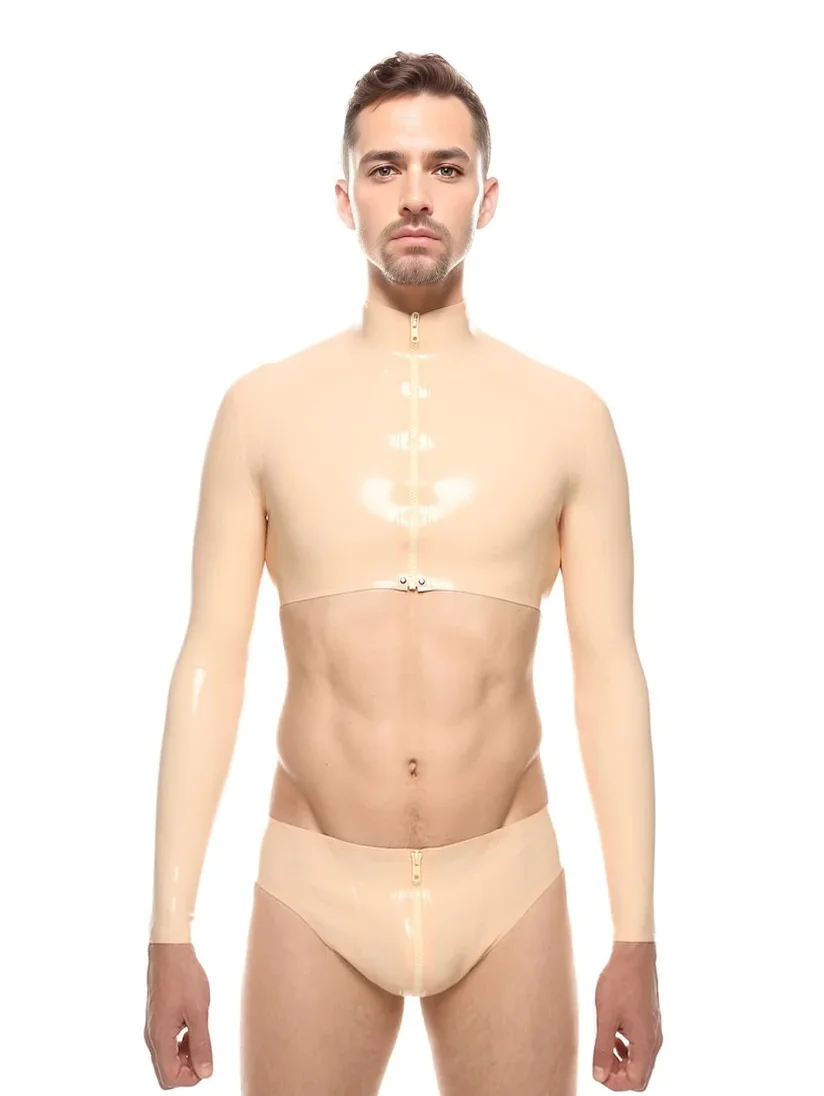 fetish Latex underwea Mens  rubber Comfortable Gay Men Sexy Underwear Thong Men Jockstrap Thongs And G strings Sexi - Cosmic Twink