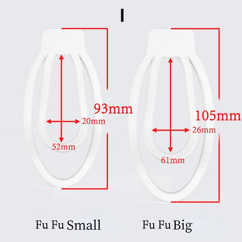 New FUFU Clip I&II Male Chastity Cage For Sissy Penis Lock Chastity Device Light Plastic Cock Cage Sextoys For Men Gay Adlt Shop - Cosmic Twink