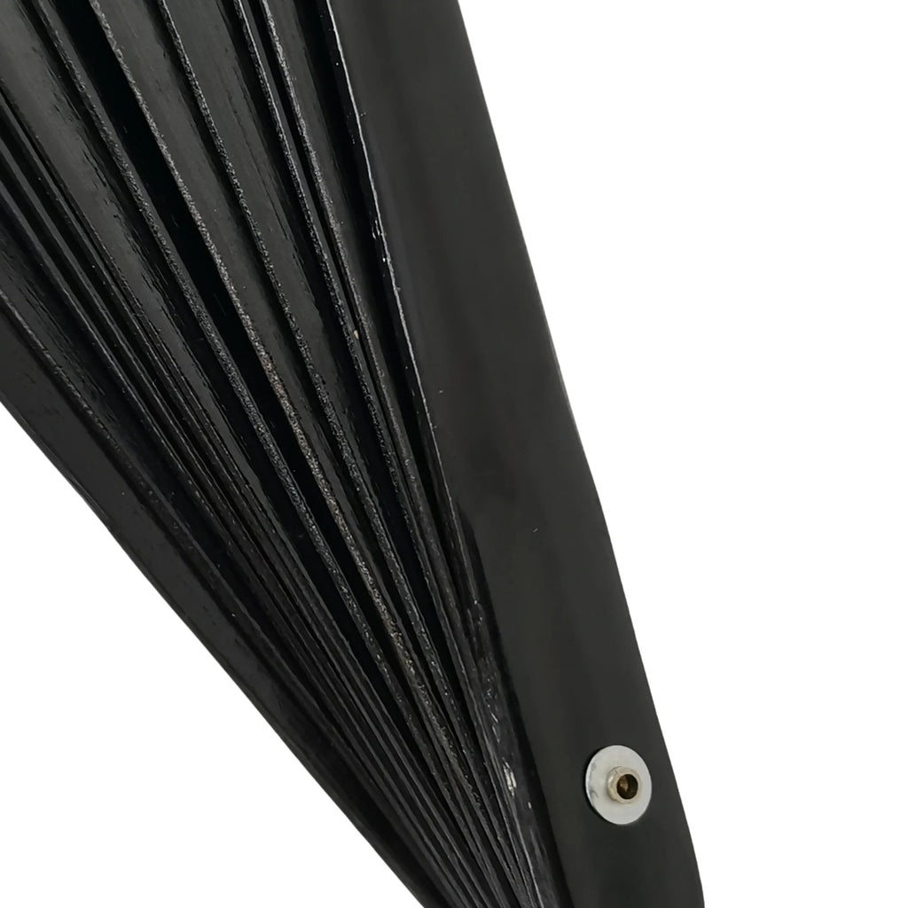 Large Folding Hand Fan Bling Bling Hand Rave Fan Rainbow Print Bamboo Oxford Cloth Pride Festival Handheld Fan For Party Gift - Cosmic Twink