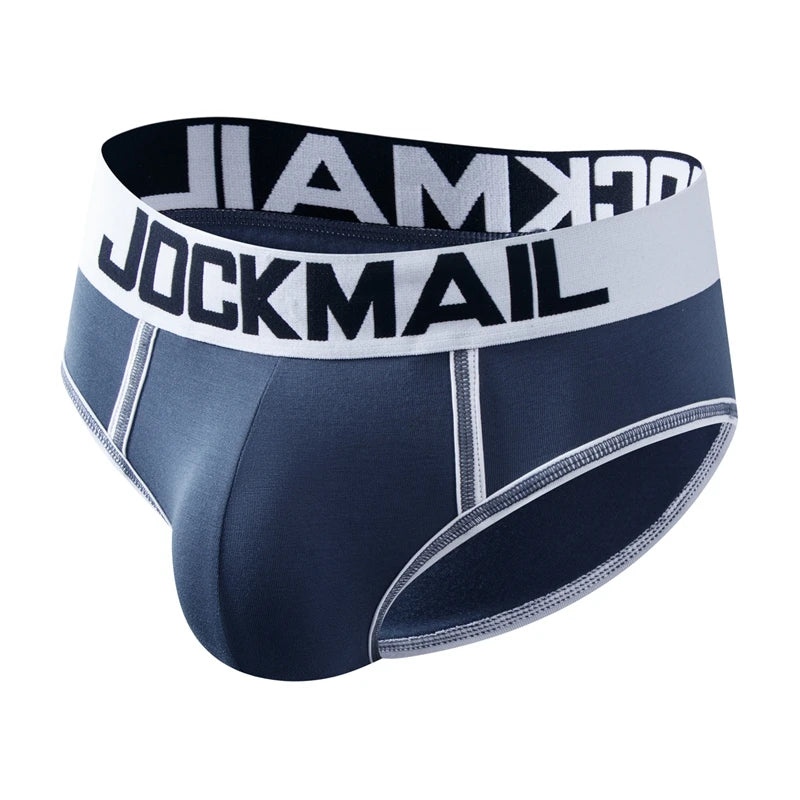 JOCKMAIL Brand Men Underwear Briefs Sexy Gay Penis Pouch Push up calzoncillos hombre slip cuecas Gay Underwear Enhancing panties - Cosmic Twink