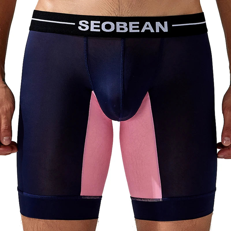 Seobean-men's new coming long boxer briefs underwear - Cosmic Twink
