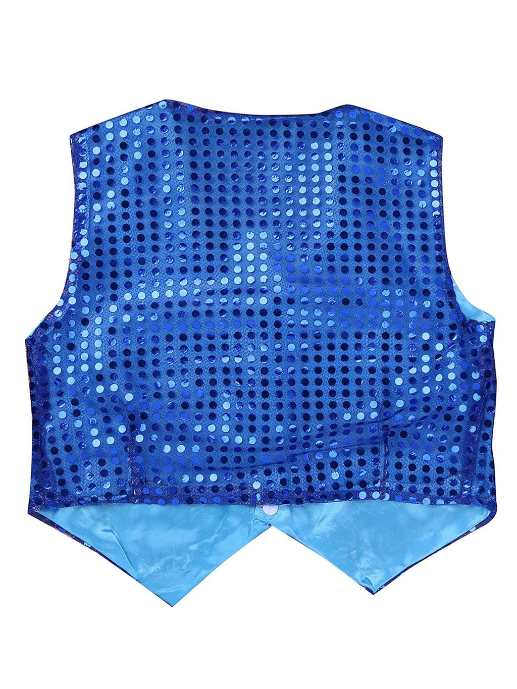 Mens Shiny Sequined Vest Tops V Neck Disco Irregular Hem Waistcoat Hiphop Jazz Dance Festival Rave Outfits Performance Costume - Cosmic Twink