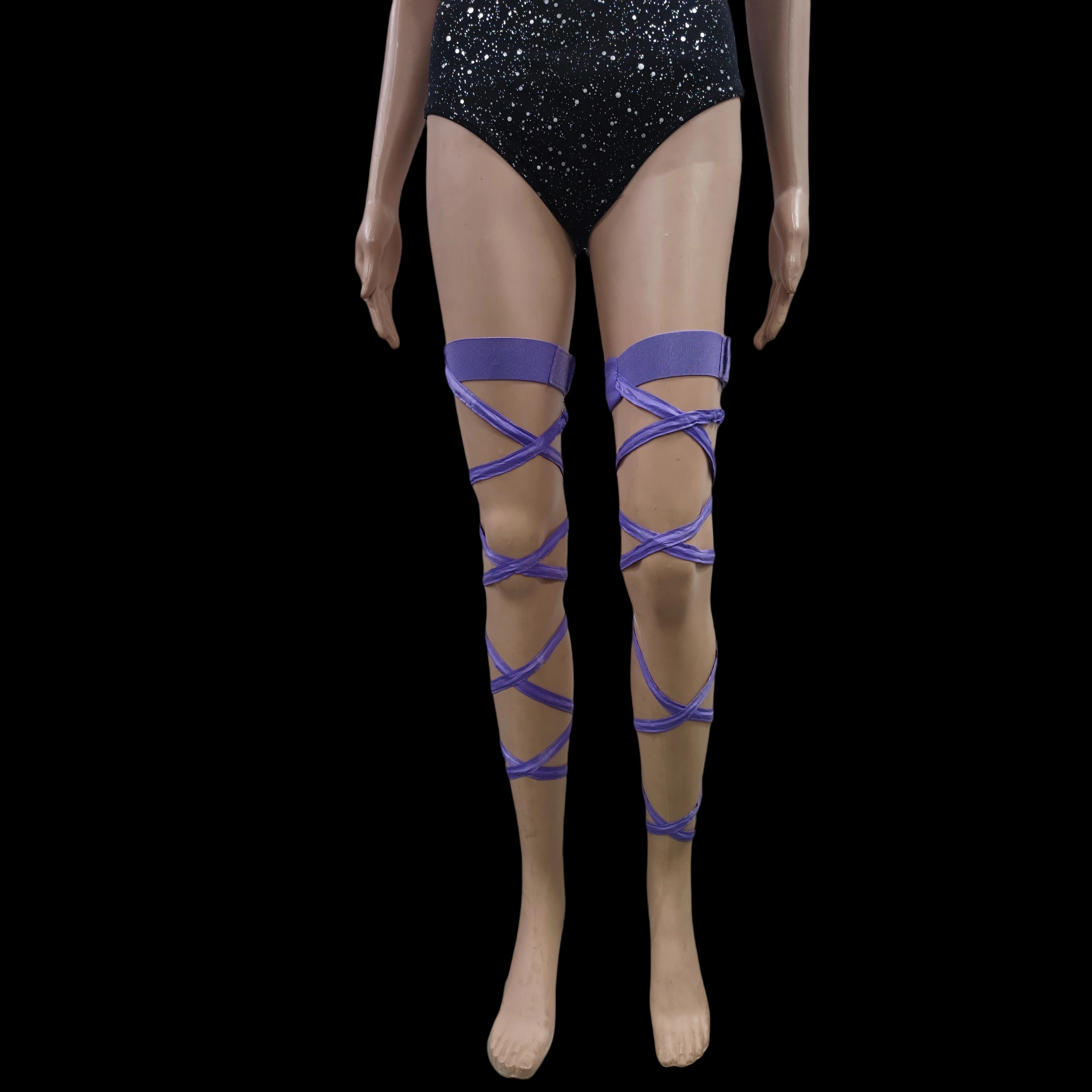 New Women's LED Rave Leg Wraps clothing accessories Personality Fashion Suitable For Multiple Scenarios LED lights Up Leg Wraps - Cosmic Twink