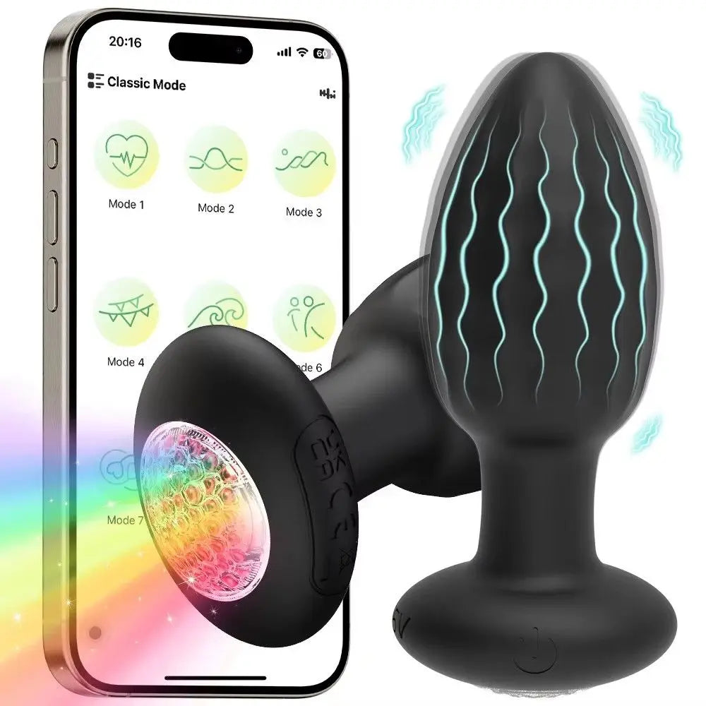 Anal Plug Vibrator Gay Anal Dildo Toy Butt Plug Stimulator Masturbation Penetration Vagina Anal Vibrating Men Women Toys Adults - Cosmic Twink