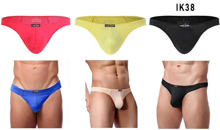 Gay String Sexy Underwear for Men 2023 Slip Man Pu Leather Penis Pouch Ultra Thin Thong and Jockstrap T-Back Male Hot Panties - Cosmic Twink