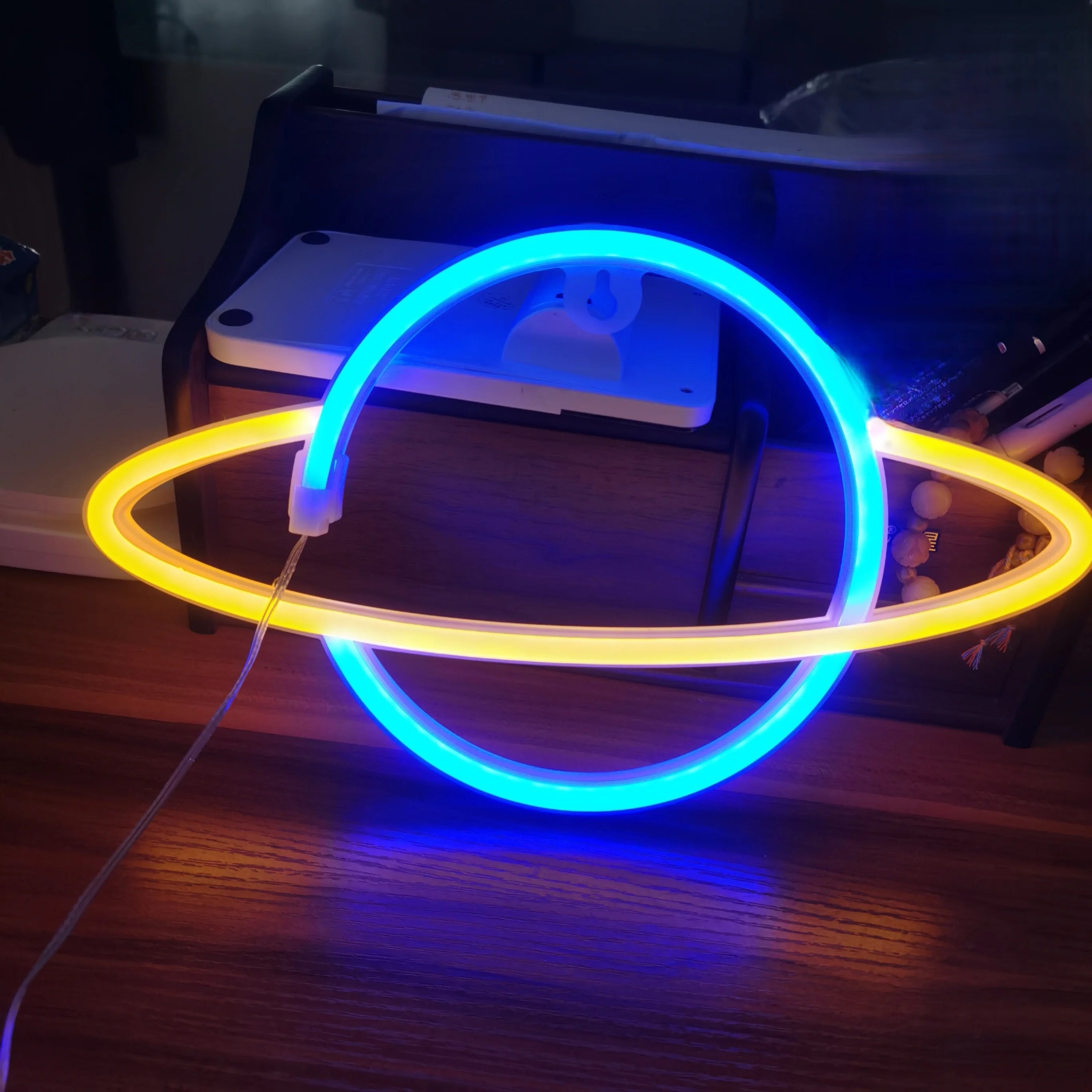 Planet Neon Sign, USB/Battery Powered Wall Decoration Sign, Bedroom, Boys and Girls Room, Game Room, Birthday Gift - Cosmic Twink